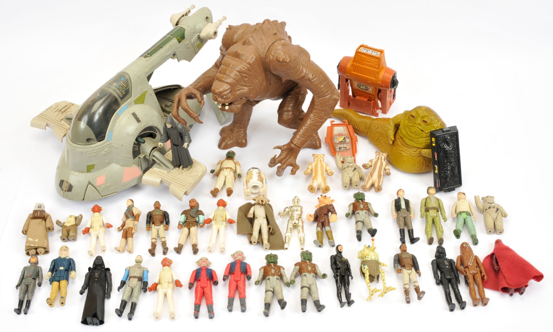 Quantity of Kenner Star Wars vintage vehicles, Creatures and 3 3/4" figures