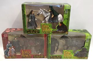 ToyBiz THE Lord of the Rings Deluxe Horse & Rider Sets x3