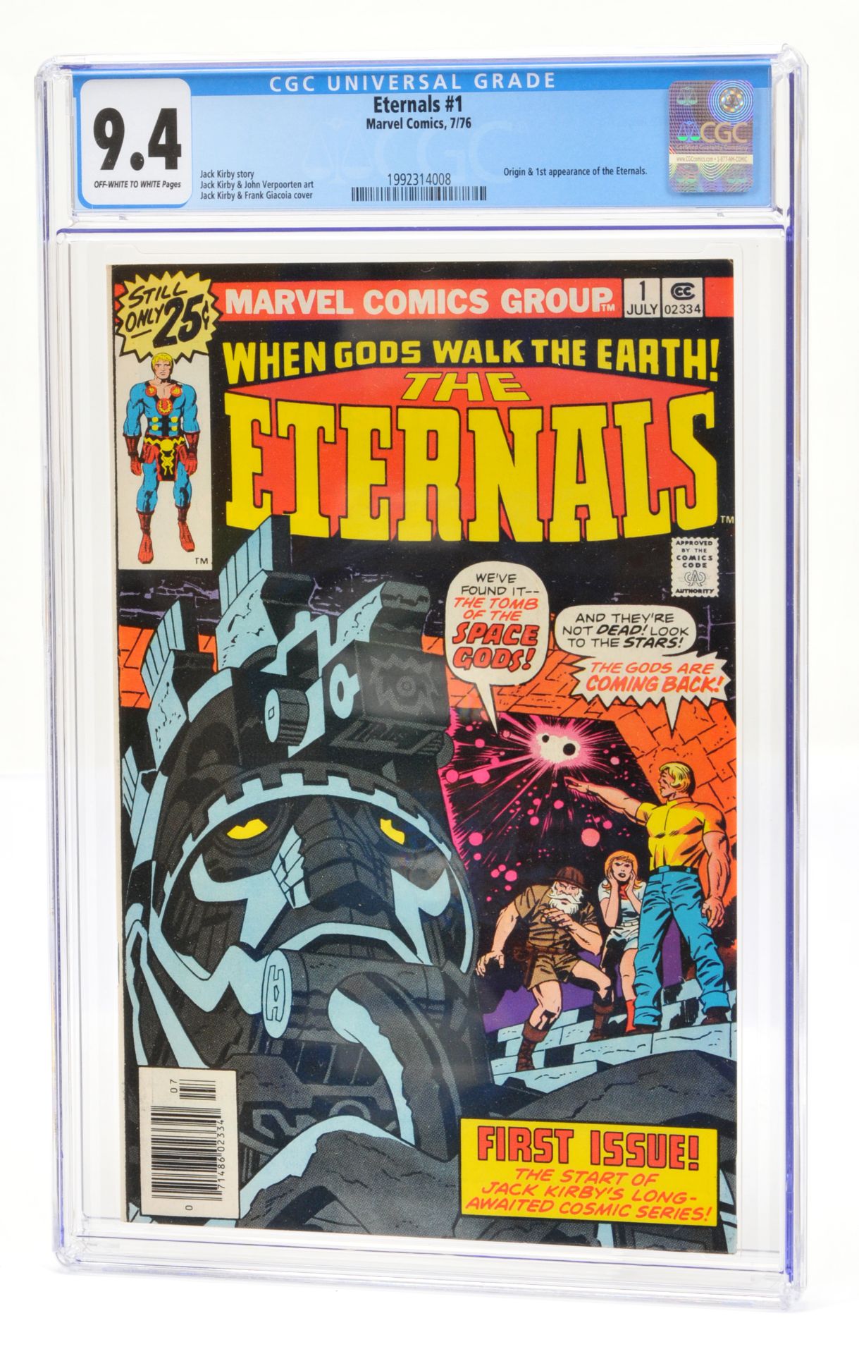 Marvel Comics Eternals #1 CGC Universal Grade 9.4 (Off White to White Pages)