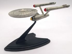 he Franklin Mint Star Trek Starship Enterprise Pewter statue