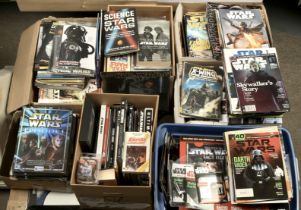 Large Quantity of Star Wars related books, magazines, sticker albums, fact files and others