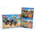 Lego City sets x3 Includes Monster Truck #60180 & Volcano Starter Set #60120 x2