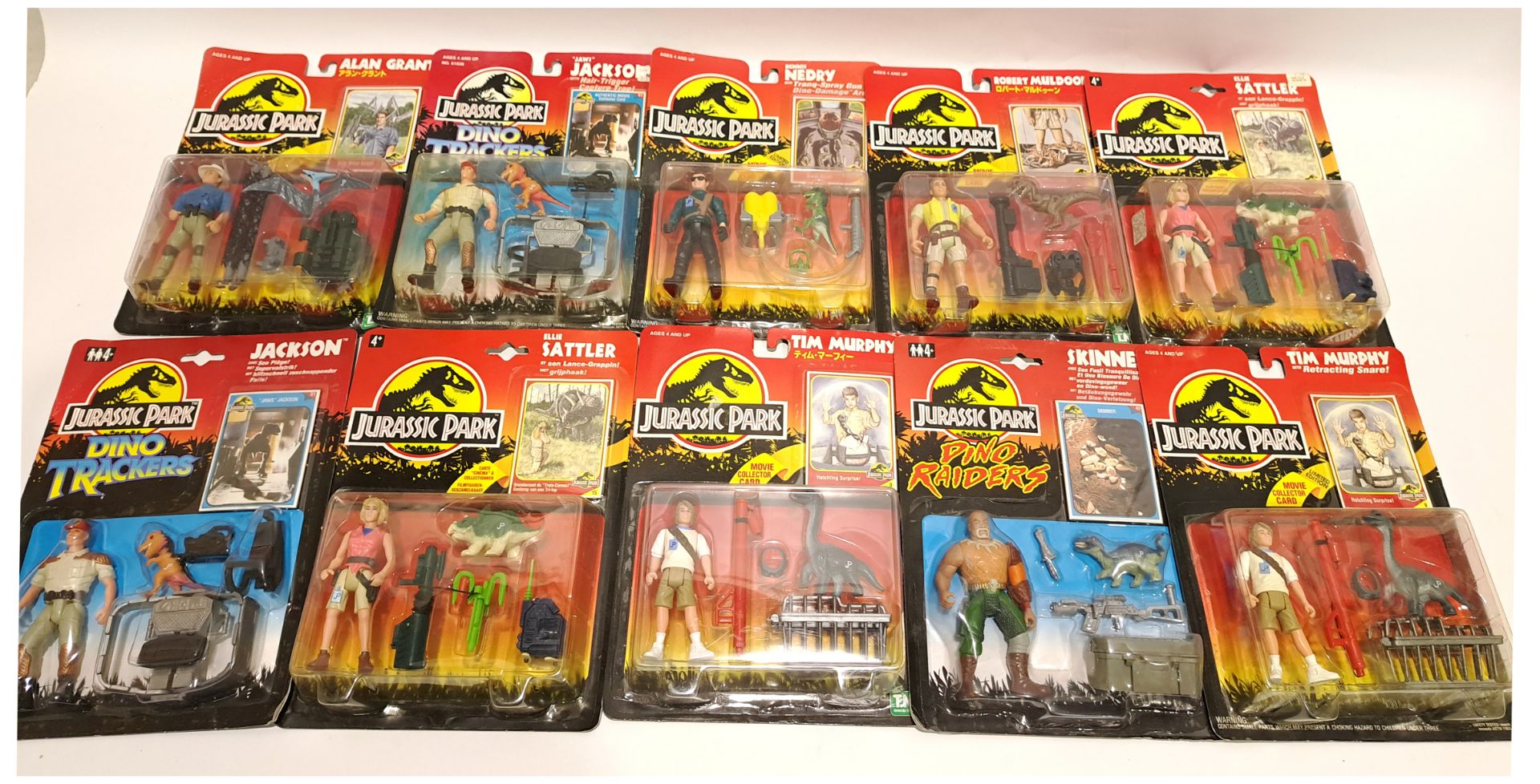 Kenner Jurassic Park Carded Action Figures