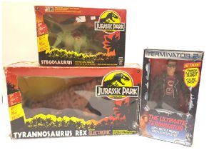 Kenner Jurassic Park Tyrannosaurus Rex & Stegosaurus with Kenner Terminator 2 The Ultimate Termin...