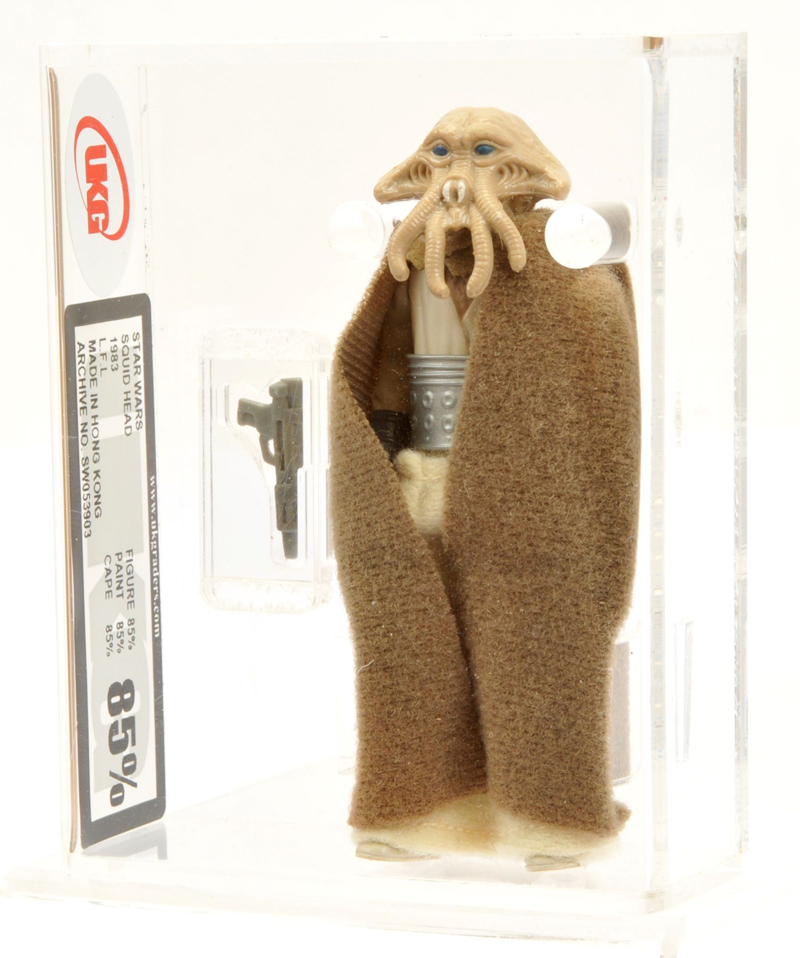 Kenner Star Wars vintage Squid Head 3 3/4" figure UKG Graded 85%