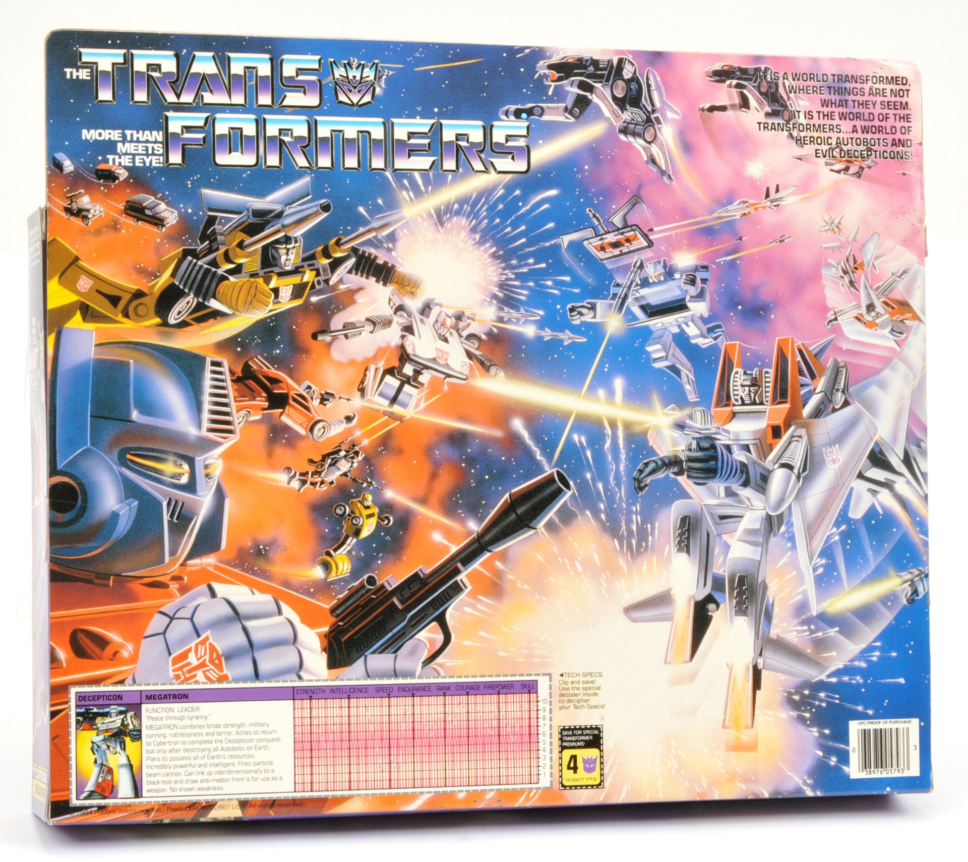 Hasbro Transformers 1984 Decepticon Leader Megatron