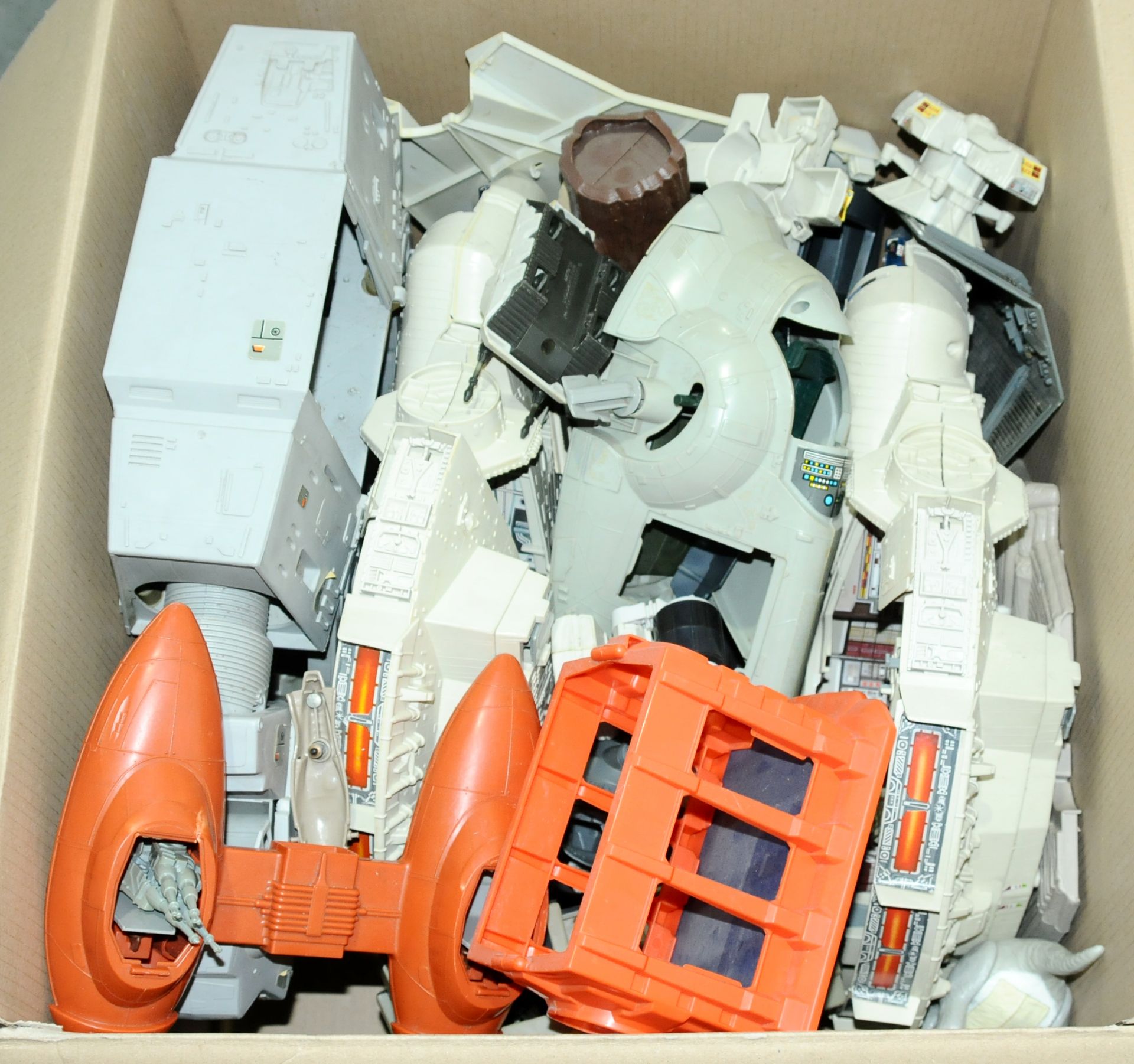 Large quantity of Kenner Star Wars vintage vehicles and spare parts