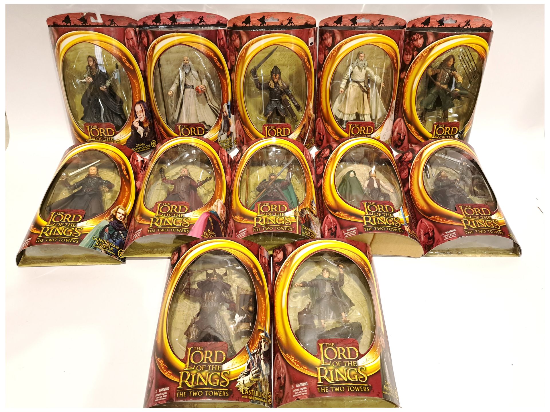 ToyBiz Lord of the Rings The Two Towers Boxed Figures x12