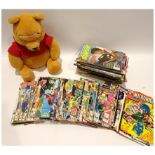 Quantity of Starlog Magazine, Mixed Comics and Winne the Pooh Plush Toy