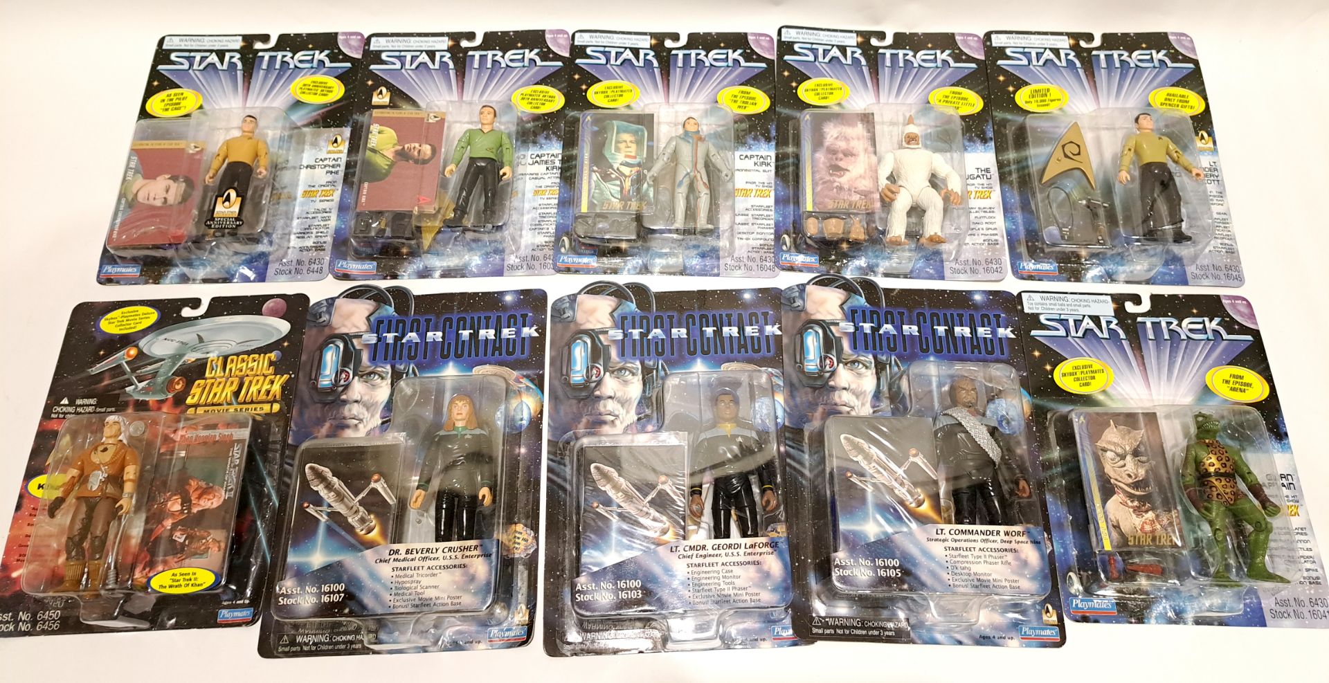 Quantity of Playmates Star Trek Carded Action Figures - Bild 3 aus 4