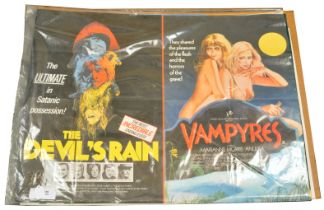 Baffled, Kingdom of Spiders and The Reedemer with The Devils Rain & Vampyres Poster