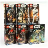Lego Star Wars Buildable Figures x6 Includes Baze Malbus x2 #75525, General Grievous #75112, Serg...