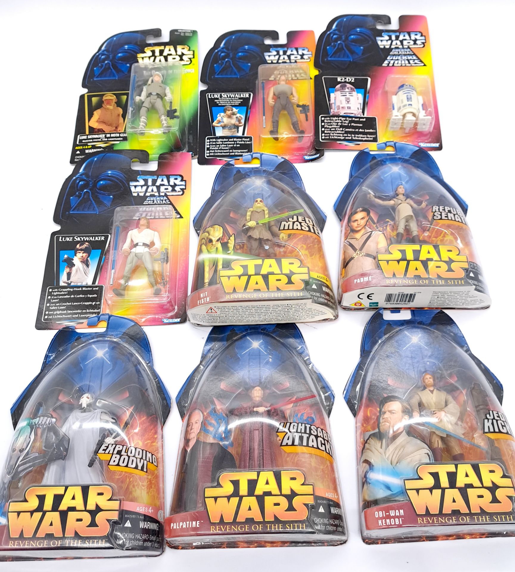 Kenner Power of the Force Star Wars Carded Figures & Hasbro Revenge of the Sith Star Wars Carded ... - Image 3 of 5