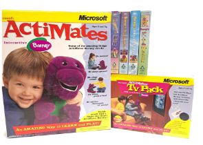 Microsoft Actimates Interactive Barney & TV Pack with Barney VHS Tapes