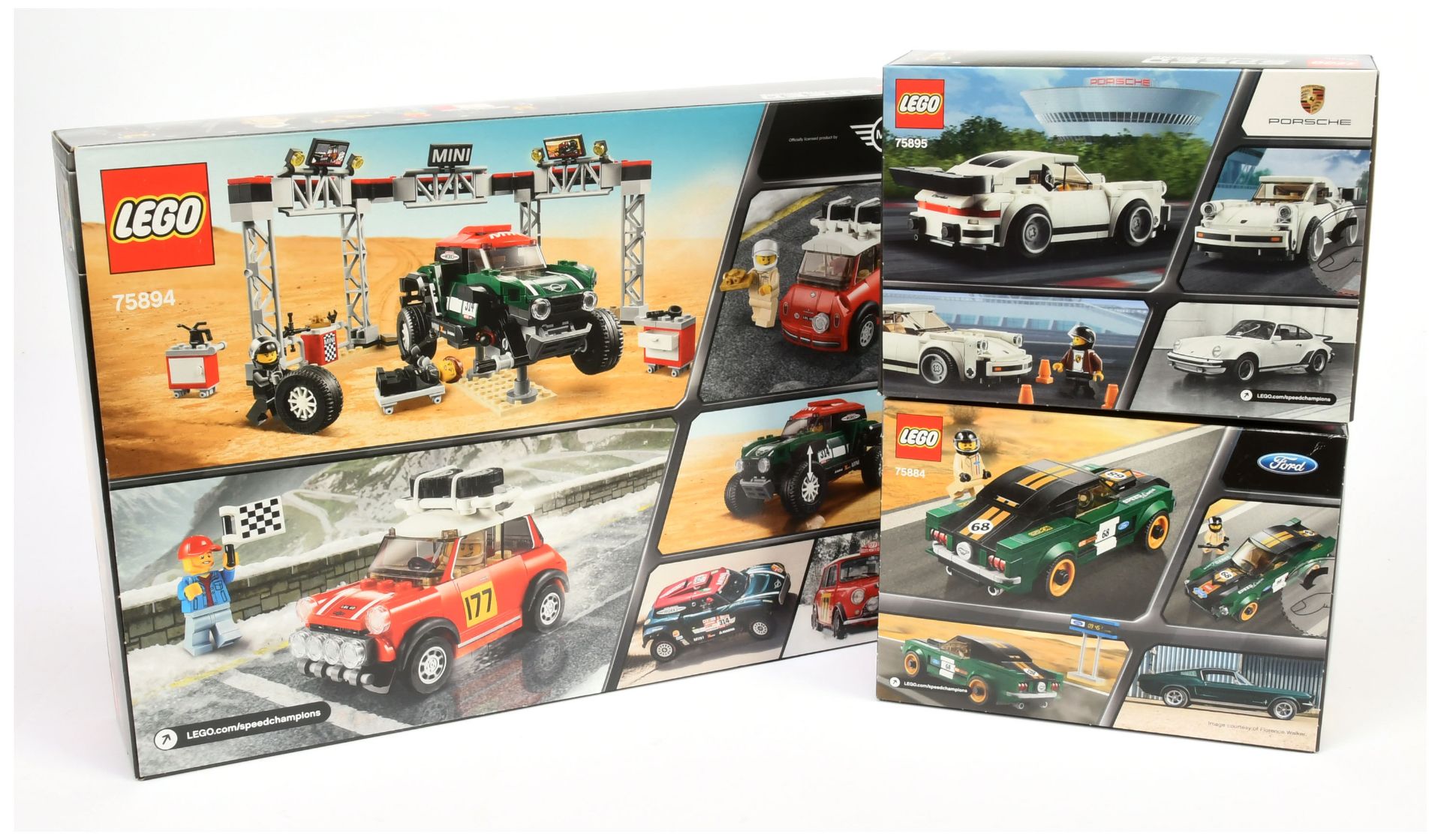 Lego Speed Champions sets x3 Includes 1967 Mini Cooper S Rally and 2018 Mini John Cooper Works Bu... - Image 2 of 2