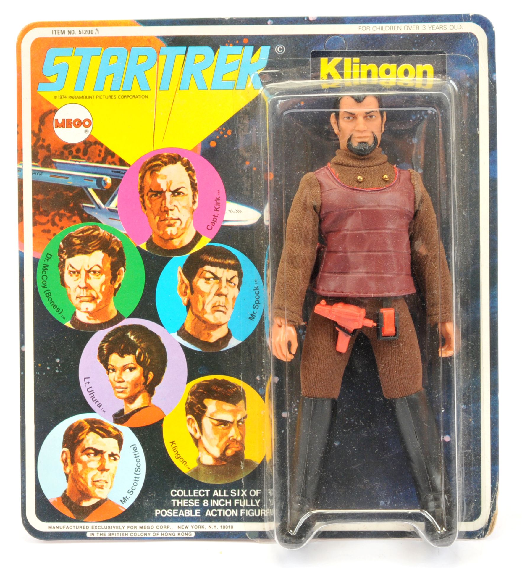 Mego Star Trek 8" vintage Klingon action figure.