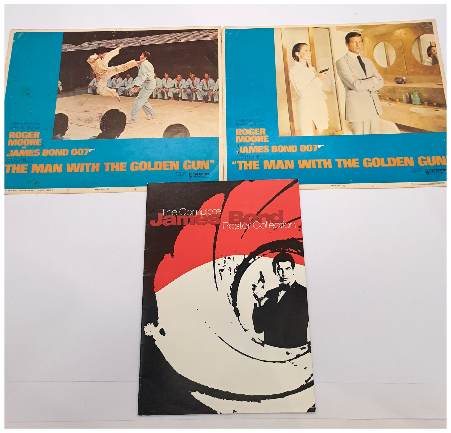 James Bond 007 The Man with the Golden Gun Lobby Cards/Stills & The Complete James Bond Poster Co...