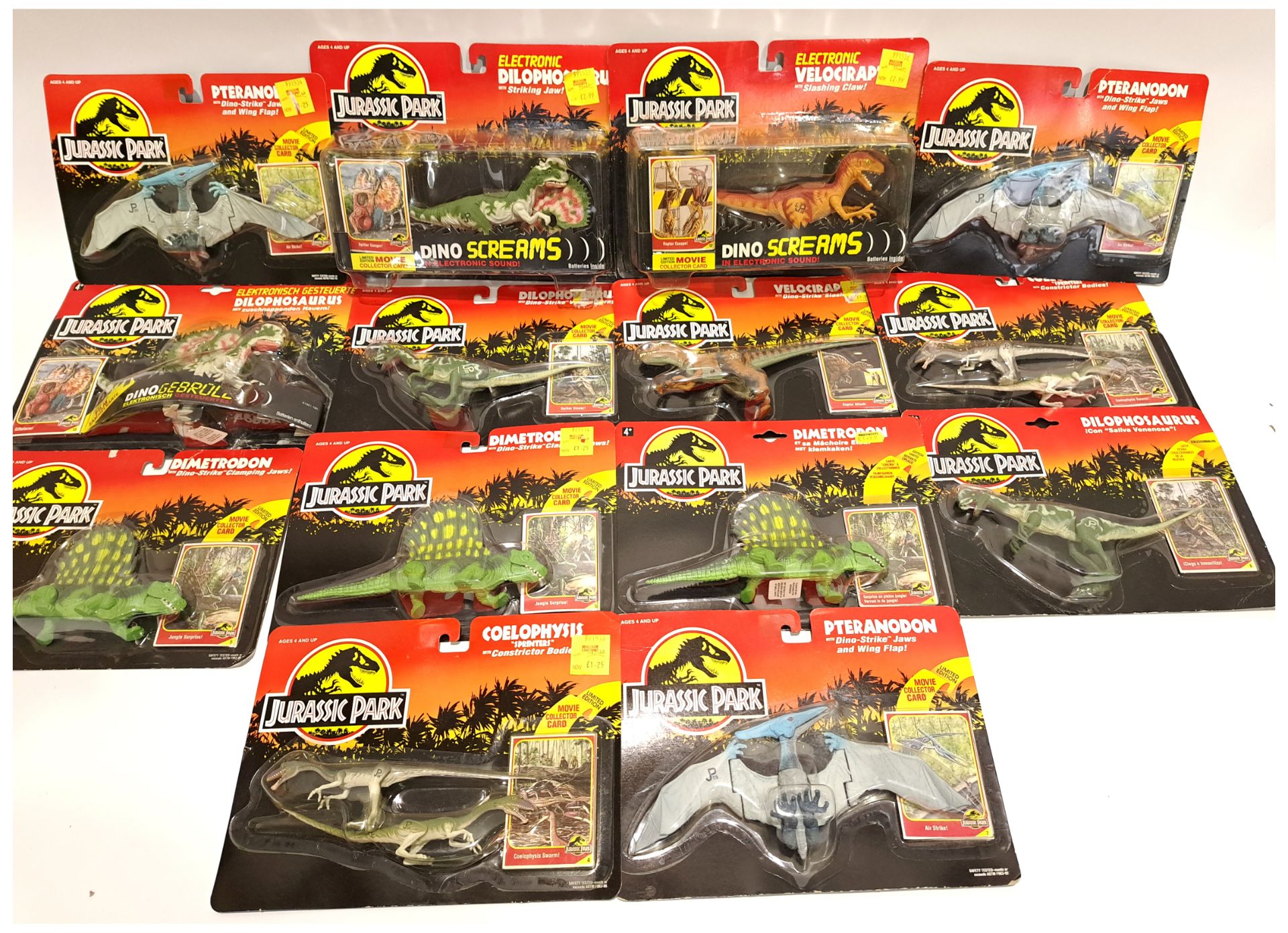 Quantity of Kenner Jurassic Park Dinosaur Action Figures