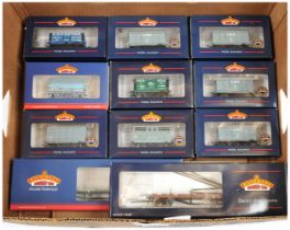 Bachmann OO group of boxed wagons.