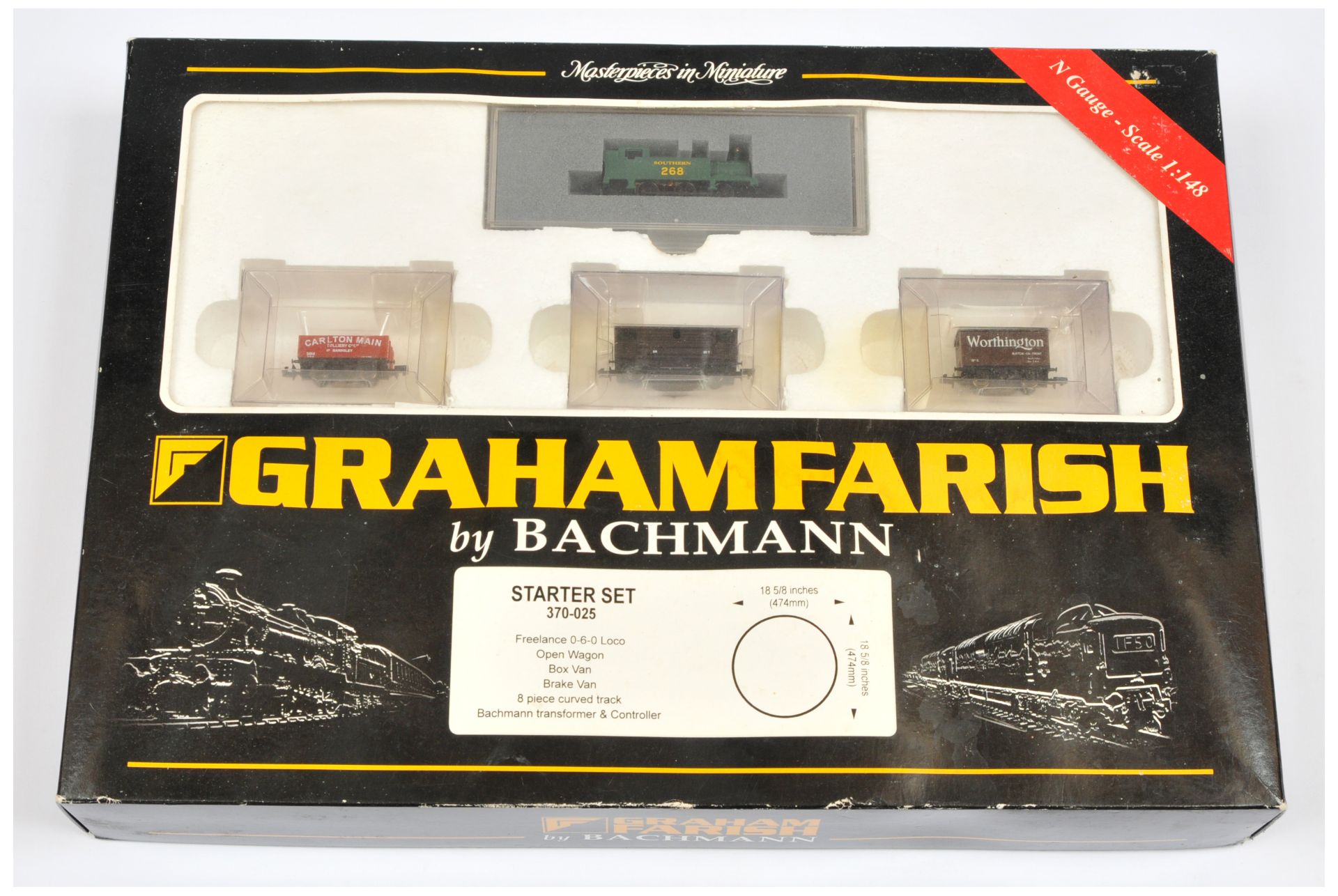Graham Farish - Bachmann N gauge 370-025 0-6-0 Starter Set.