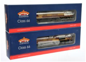 Bachmann 00 Gauge pair of EWS class 66 Diesel Locomotives