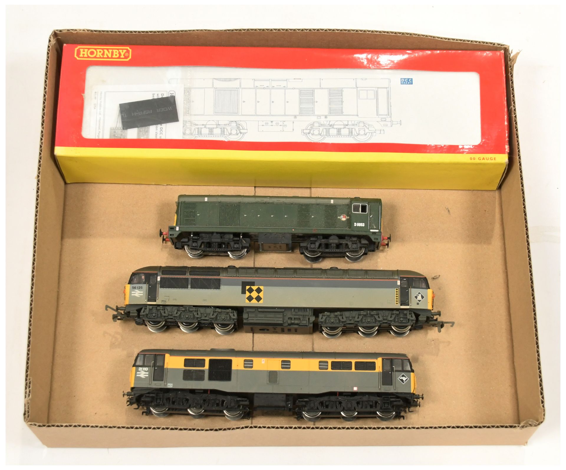 Hornby China group of 3x boxed & unboxed Diesel Loco's.