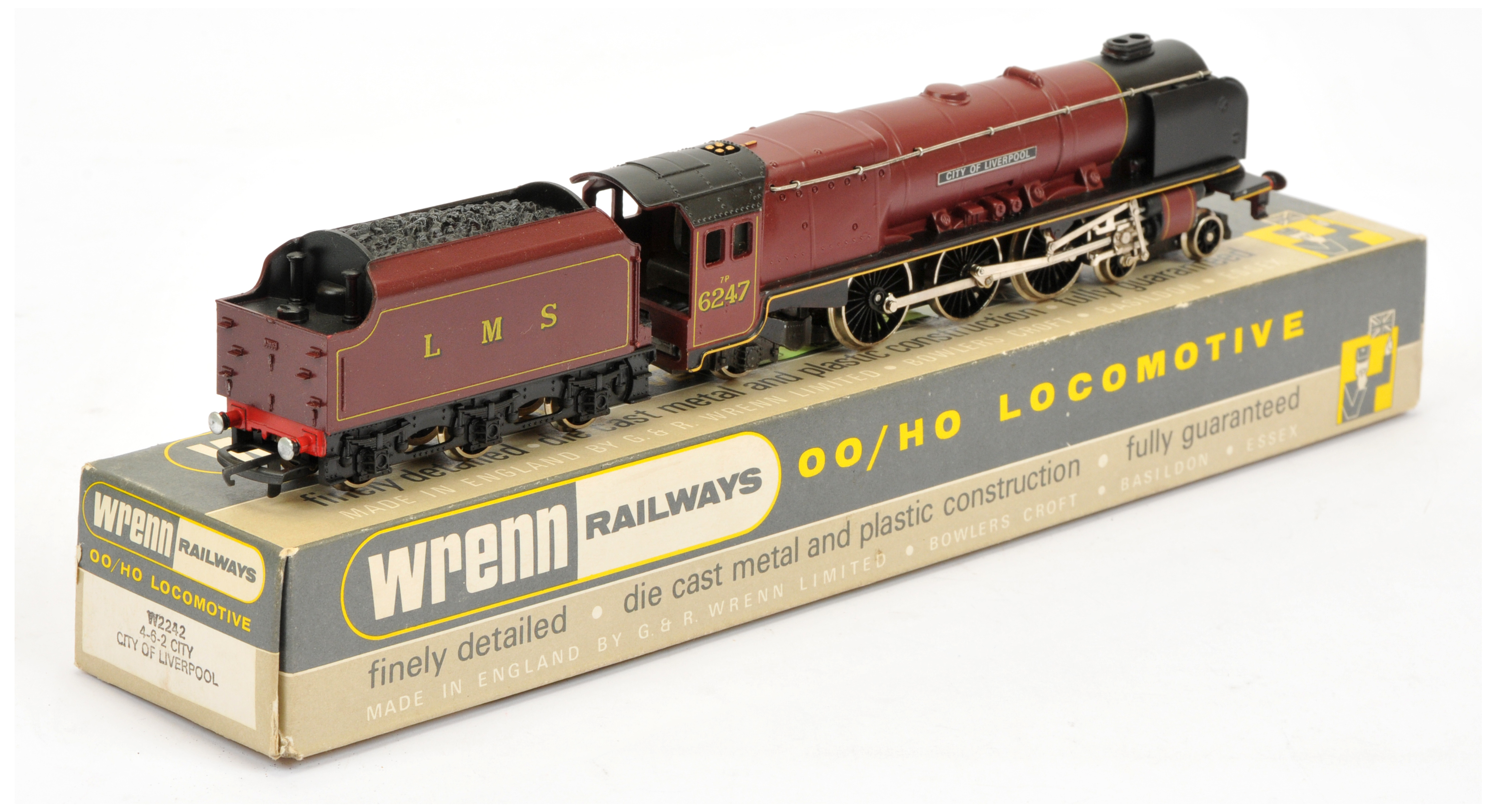 Wrenn W2242 4-6-2 LMS Lined Maroon "City of Liverpool" 6247 - Image 2 of 2