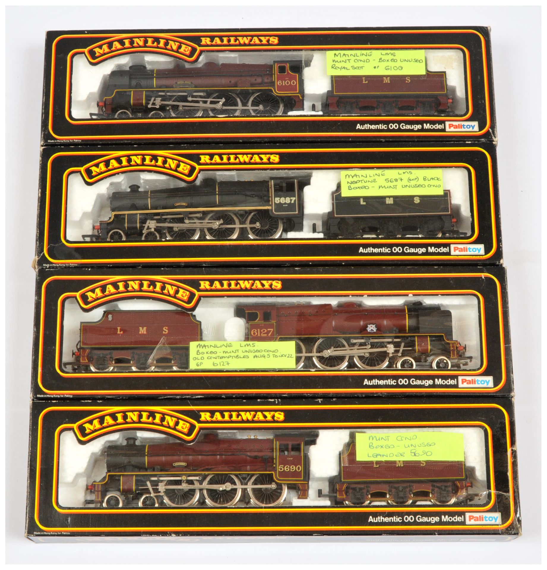 Mainline OO Group of 4x LMS Steam Loco's.