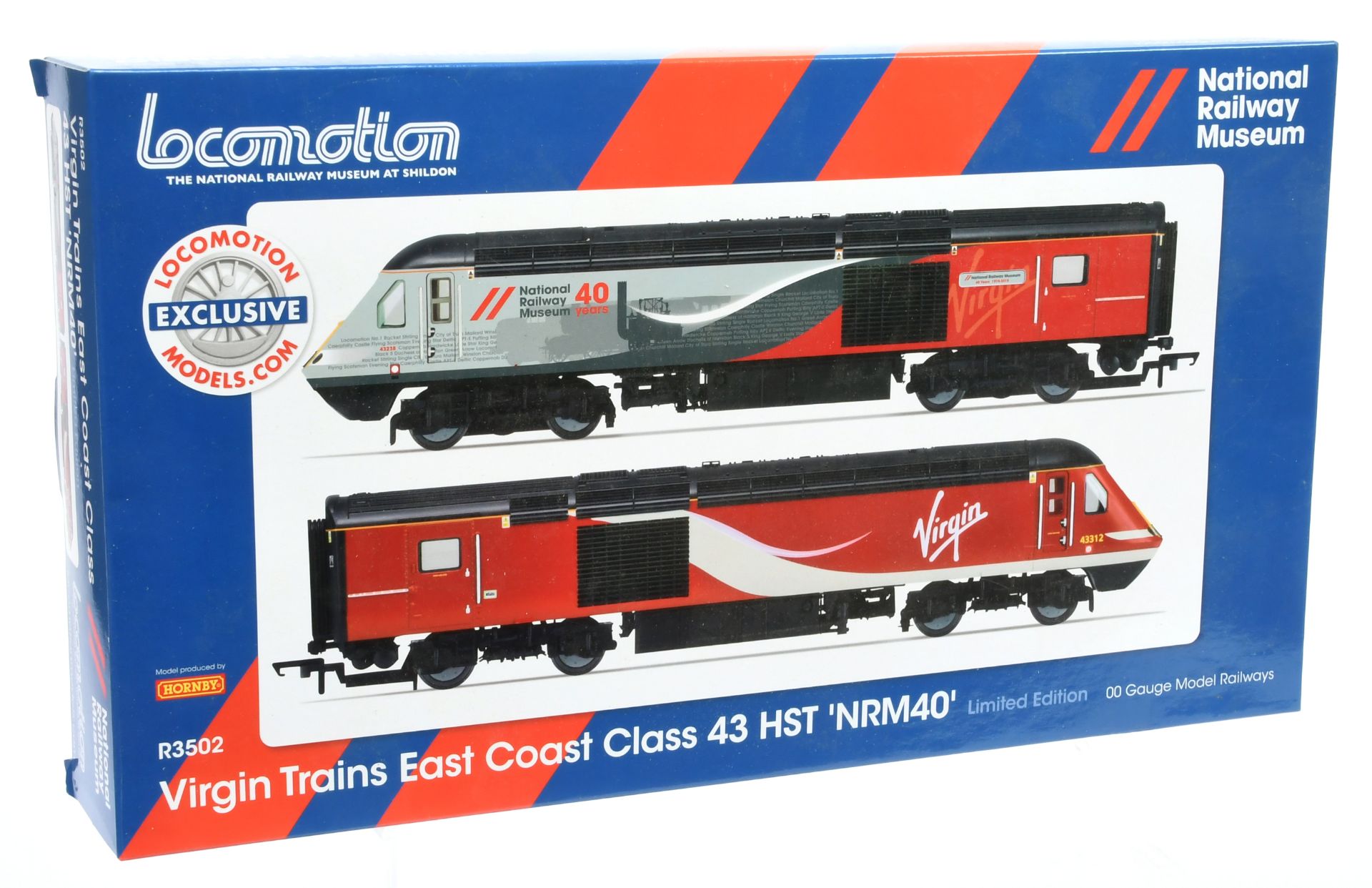 Hornby (China) R3502 Virgin Trains East Coast Class 143HST (NRM40)