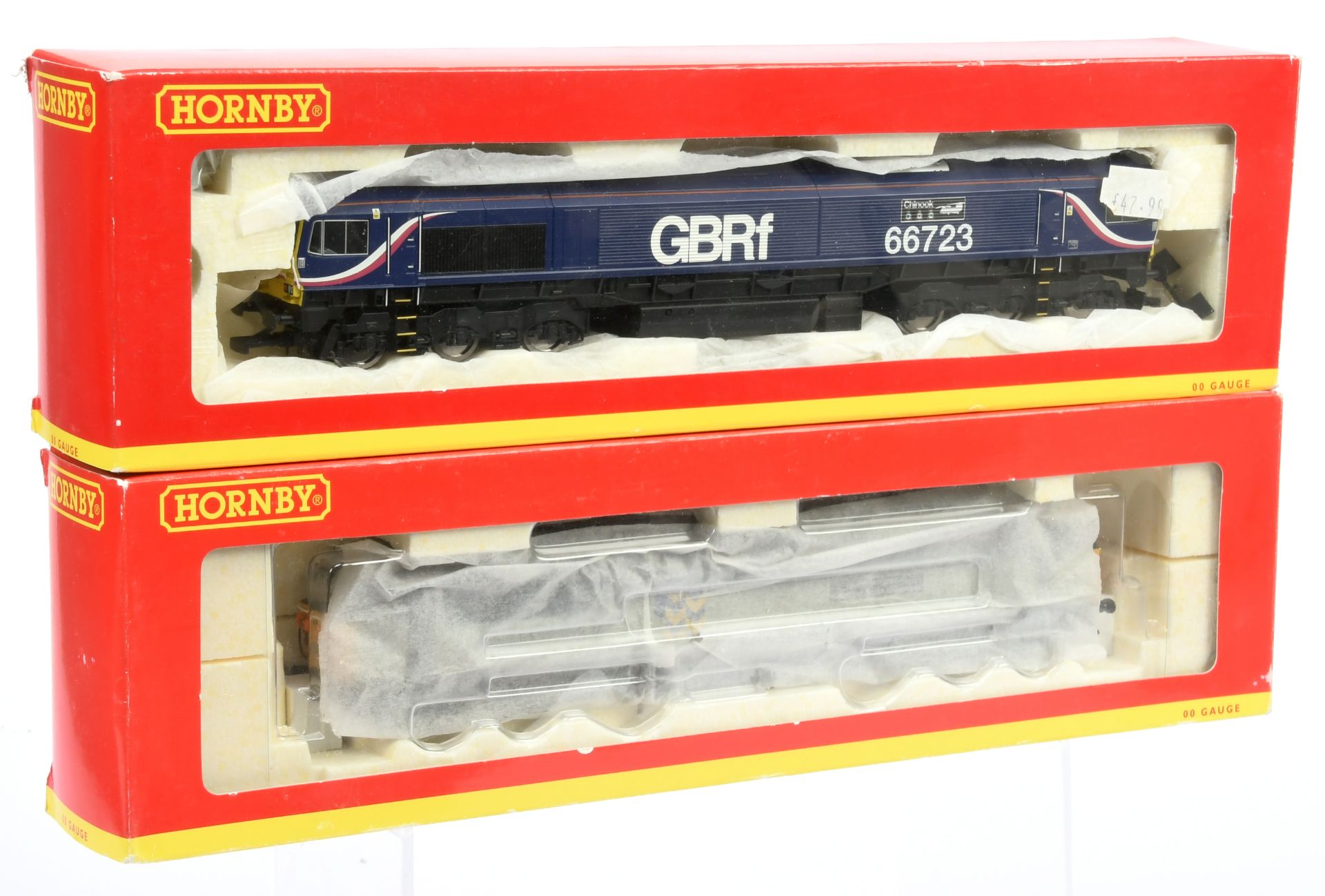 Hornby (China) pair of Diesel and Electric Locomotives 