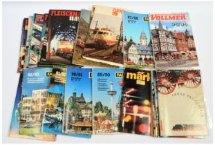 Fleischmann, Vollmer, Faller qty of sales brochures.