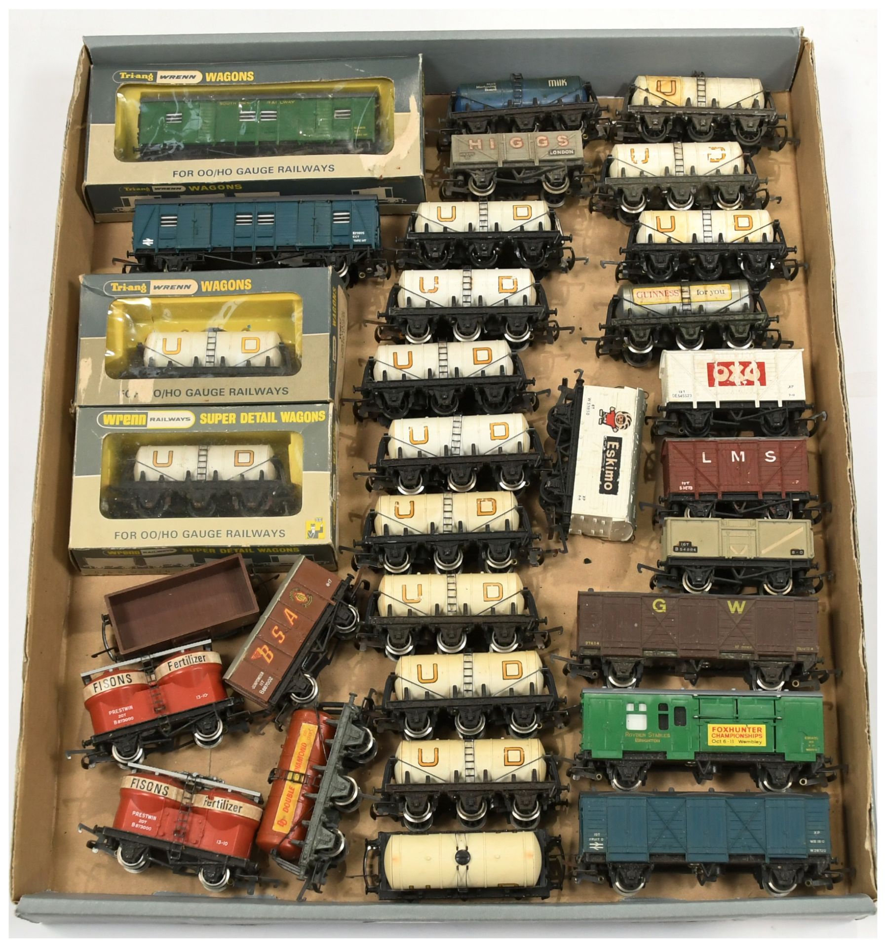 Wrenn group of boxed & unboxed wagons.