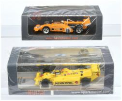 Spark Model (1/43rd) A Pair - (1) S3140 McLaren M16 "Indy 500" 1971 and (2) 43IN80 Chaparral  "In...