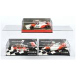 Minichamps (1/43rd)Group Of 3 Mclaren's - (1) 530 654307 MP4-10 "Mansell", (2) 530 834308 MP4-1C ...