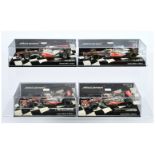 Minichamps (1/43rd)Group Of 4 Mclaren's  - (1) 530 124374 Show Car, (2) 530 084392  Show Car, (3)...