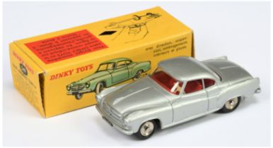 French Dinky Toys 549 Borgward Isabella Coupe - Silver body, red interior, concave hubs 