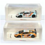 TSM Miniatures (1/43rd) A Pair (1) 124376 McLaren MP4 -12C " Macau" 2011 and (2) 134330 McLaren M...