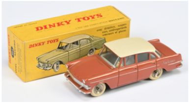 French Dinky Toys 554 Opel Rekord - Deep coral body, cream roof, pale grey interior, silver trim ...