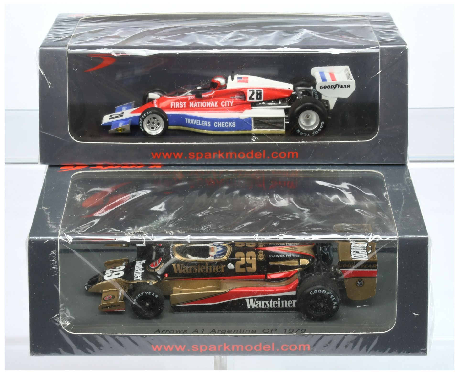 Spark Model (1/43rd) A Pair - (1) S3370 Penske PC4 "Austrian" 1976 and (2) S3903 Arrows "Argentin...