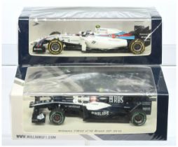 Spark Model (1/43rd) A Pair - (1) S4031 Williams FW32 "Brazil" 2010 and (2) S3080 Williams FW36 "...