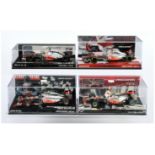 Minichamps (1/43rd) Group Of 4 Mclaren's  - (1) 530 104322 MP4-25 (2) 533 124373 Show Car, (3) 53...