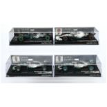 Minichamps (1/43rd) Group Of 4 Mercedes "Hamilton" - (1) 417 160344 W07 Hybird (2) 417 160644 W07...