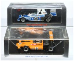 Spark Model (1/43rd) A Pair - (1) S3125 McLaren M7B "South Africa" GP 1969 and (2) S1630 Ligier J...