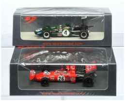 Spark Model (1/43rd) A Pair - (1) S4276 Lotus F2 "Pau" GP 1969 and (2) S3379 March 711 "Austria" ...