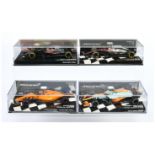 Minichamps (1/43rd) Group Of 4 Mclaren's  - (1) 533 164347 Mp4-31 (2) 537214904 MCL35M (3) 537 18...