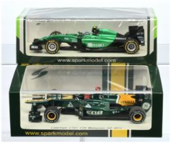 Spark Model (1/43rd) A Pair - (1) S3036 Caterham CT01 " Malaysian" GP 2012  and (2) S3145 Caterha...