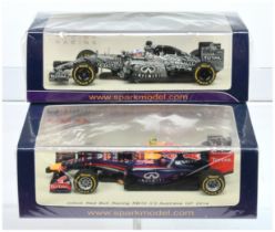 Spark Model (1/43rd) A Pair - (1) S3086 Red Bull RB10 "Australia" GP 2014 and (2) S4620 Red Bull ...