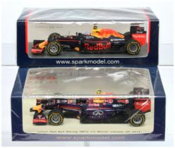 Spark Model (1/43rd) A Pair - (1) S3031 Red Bull RB10 "Canada" GP 2014 and (2) S4620 Red Bull RB1...