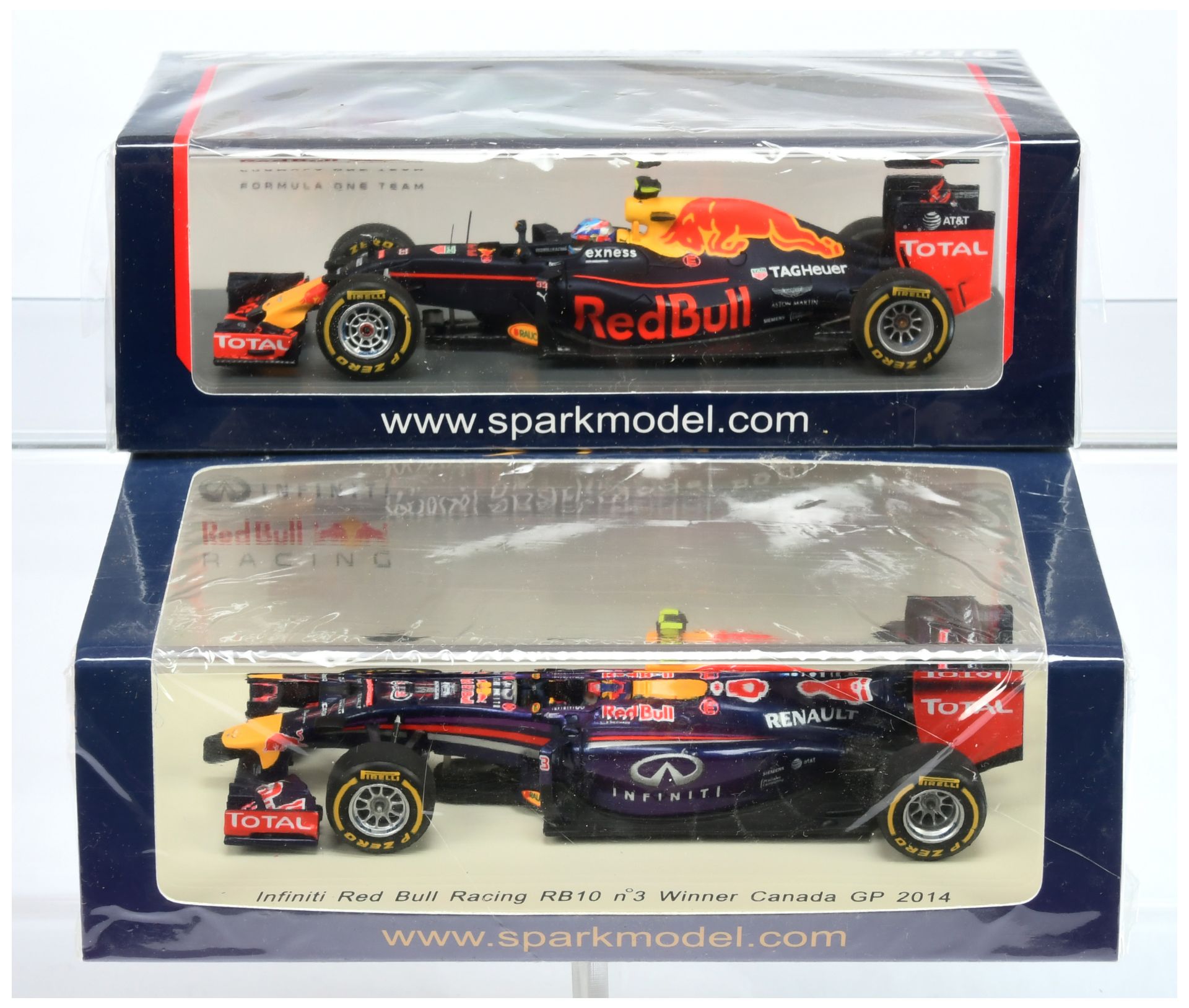 Spark Model (1/43rd) A Pair - (1) S3031 Red Bull RB10 "Canada" GP 2014 and (2) S4620 Red Bull RB1...