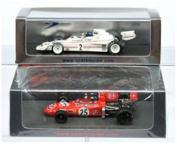 Spark Model (1/43rd) A Pair - (1) S1776 Team lotus 74 F2 Rouen" and (2) S3380 March 711 "Italian"...